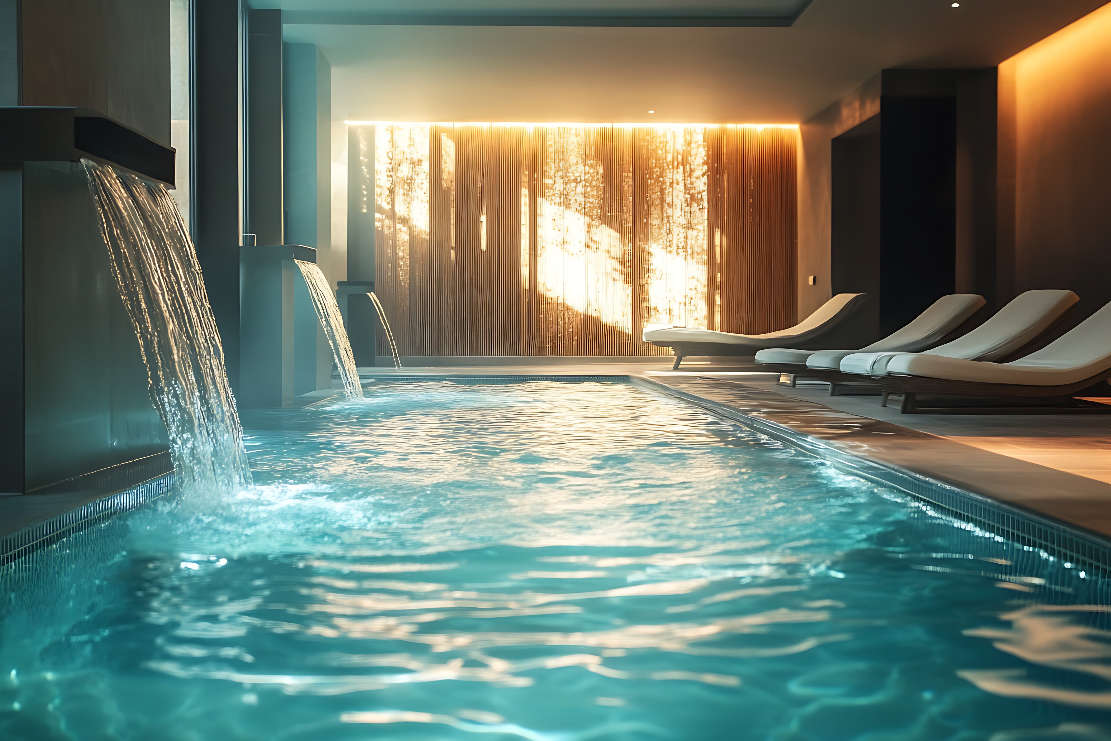 Luxury spa environment